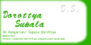 dorottya supala business card